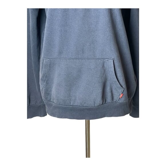 Levi's Navy Blue Red Embroidered Logo Pullover Hooded Sweatshirt‎ Youth Size XL - Picture 4 of 8